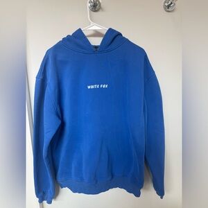 White Fox Blue Hoodie